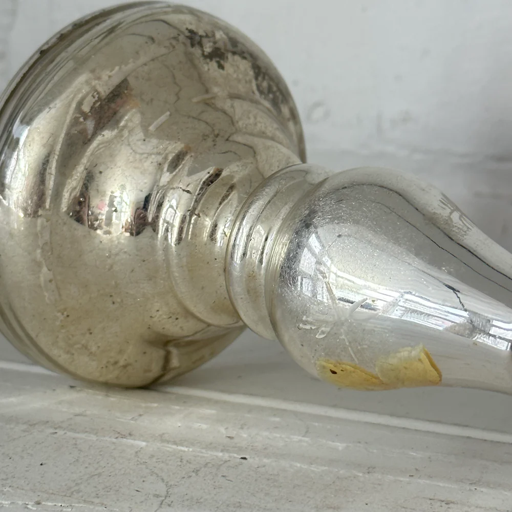 19th-century Mercury Glass Candle Holder (M-03) - Image 2