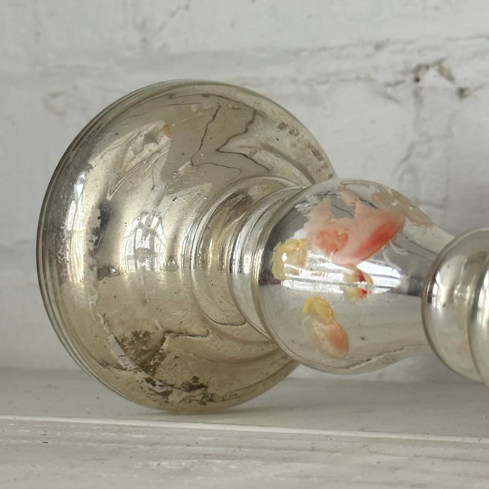 19th-century Mercury Glass Candle Holder (M-03) - Image 4