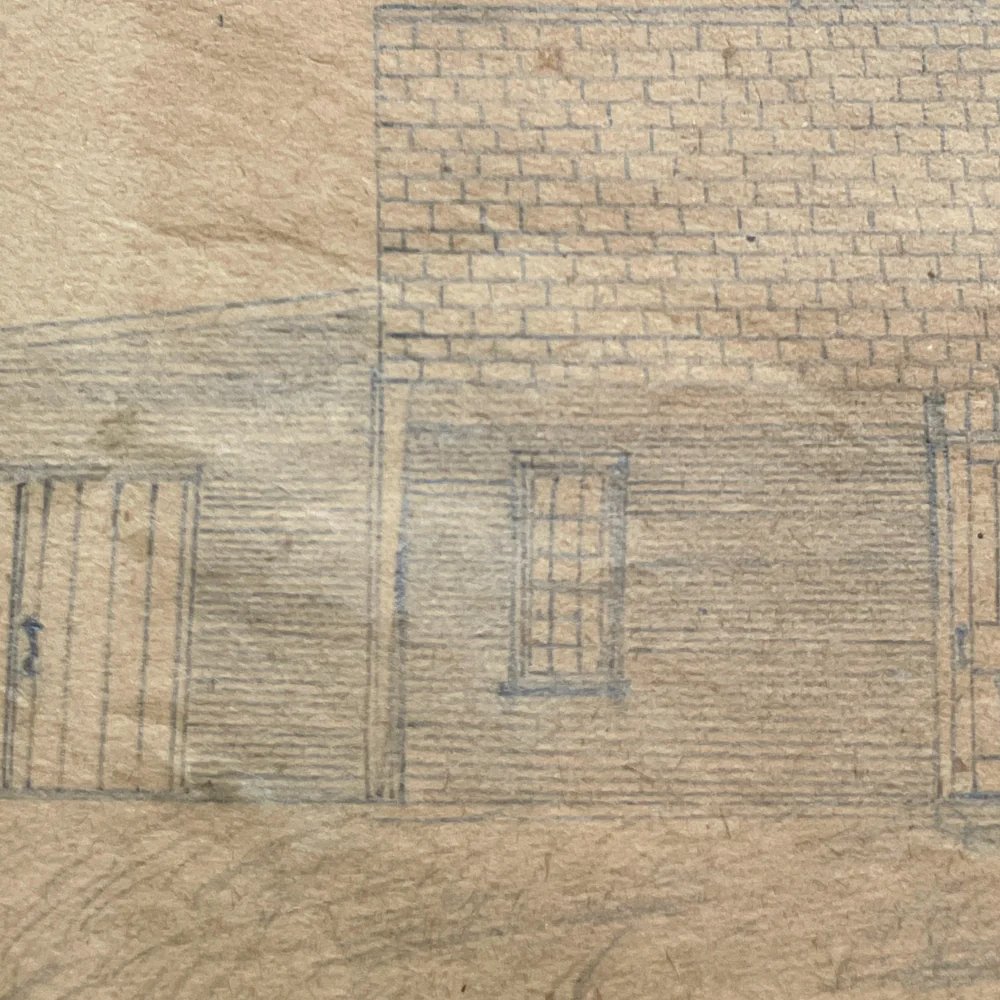 19th Century Naive Architecture Rendering No. 3 - Image 2