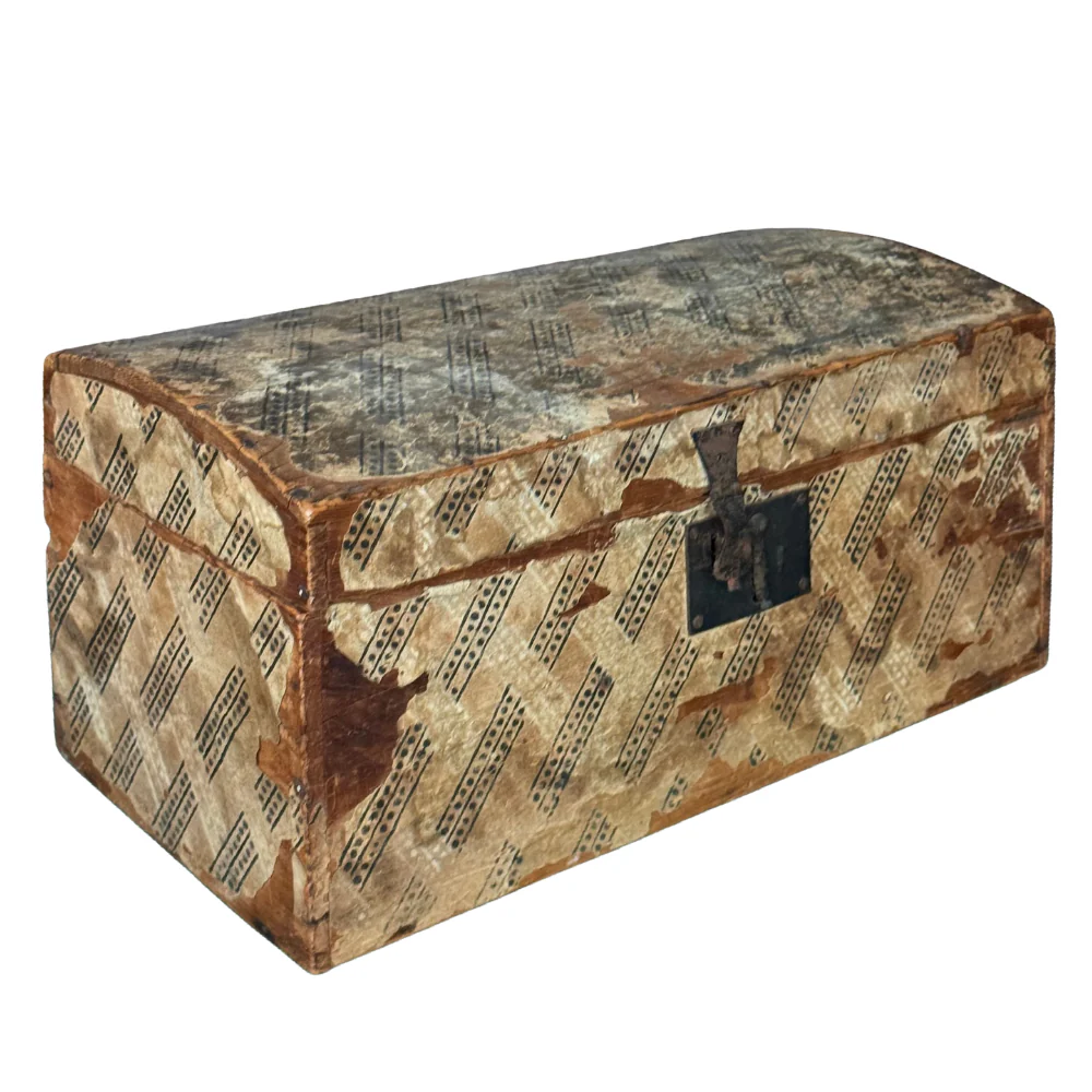 19th-century American Papered Box - Image 2