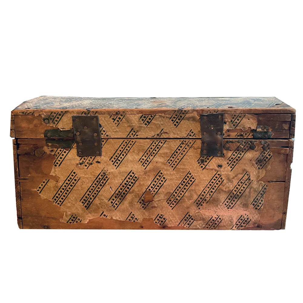 19th-century American Papered Box - Image 8