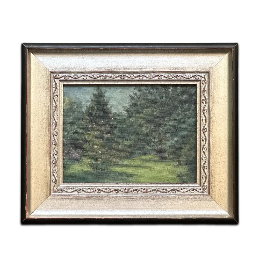 20th-century "Summer Garden" Painting by Alvin Ross