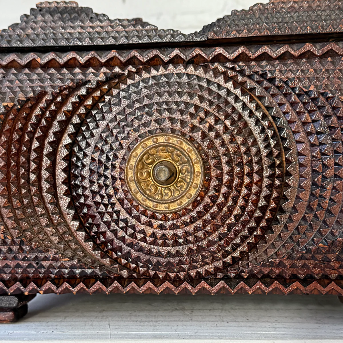 20th-century Tramp Art Box - Image 9