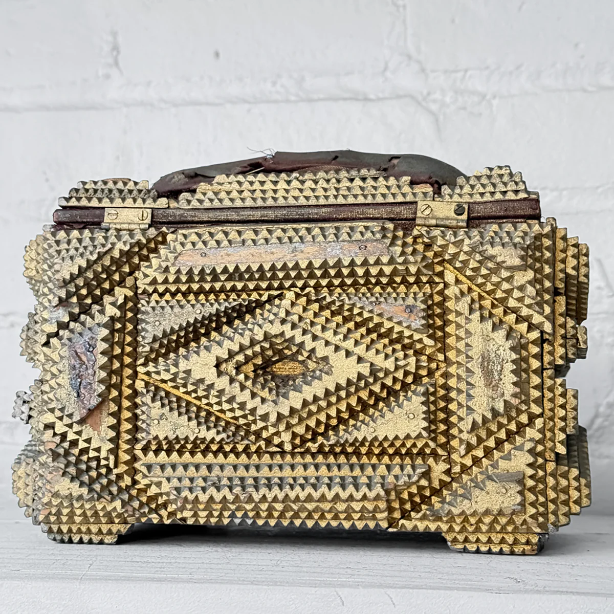 20th-century Tramp Art Box - Image 5