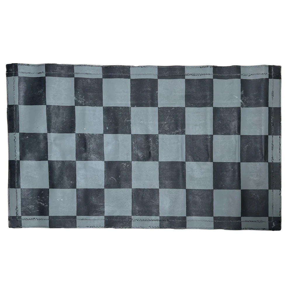 3' x 5' Black Point Mercantile Painted Canvas Mat #10