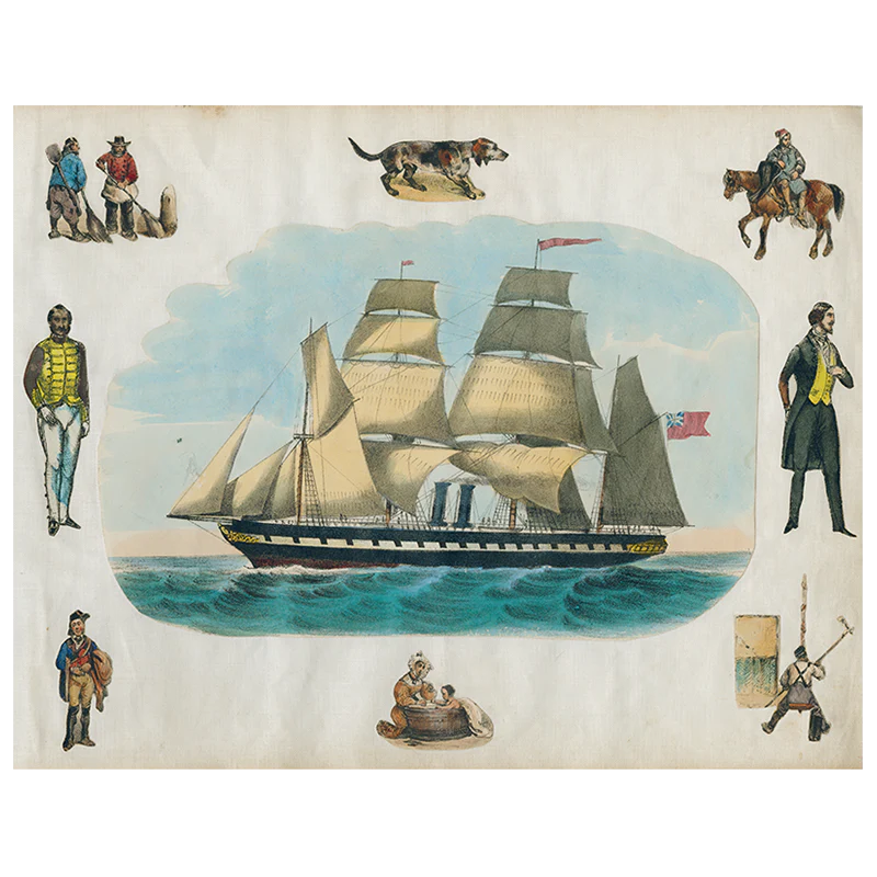 Scrapbook Boat A-Sailing Left (p 295)