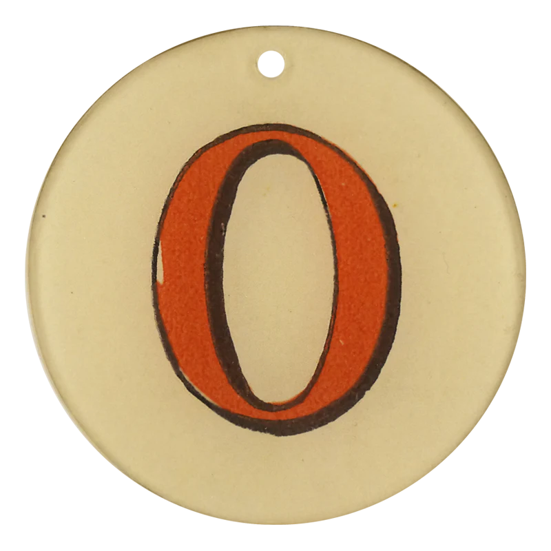 Red Letters - O