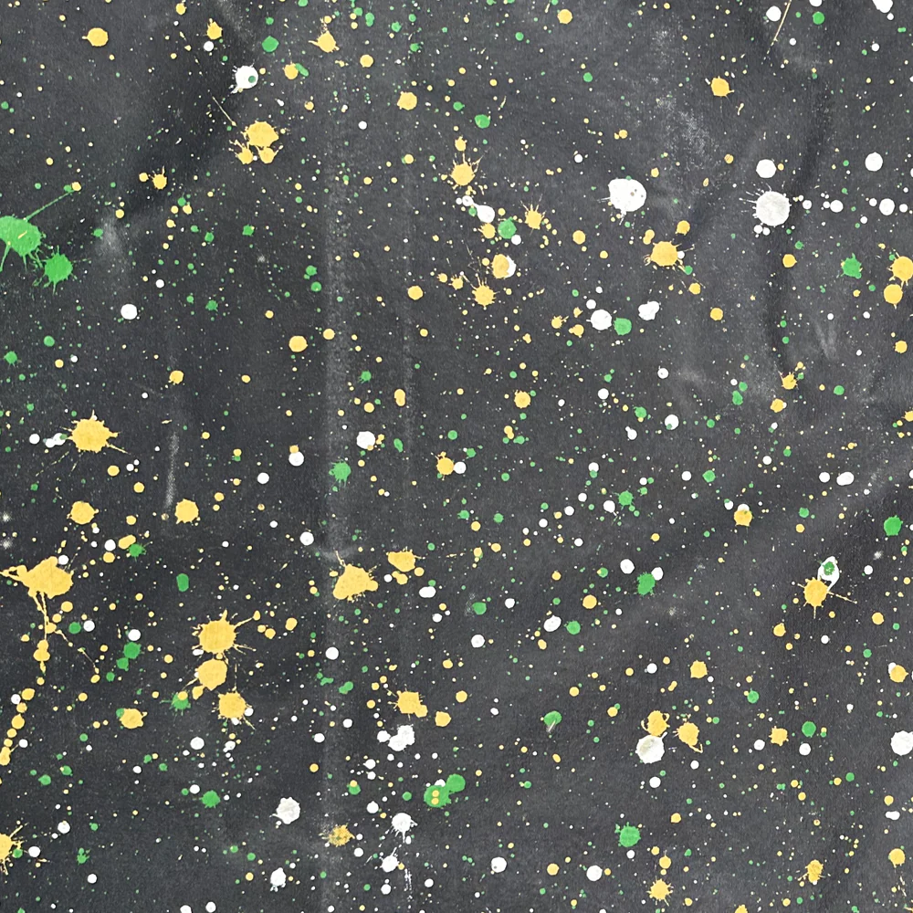 5' x 8' Black Point Mercantile Splatter Painted Canvas Mat #24 - Image 2