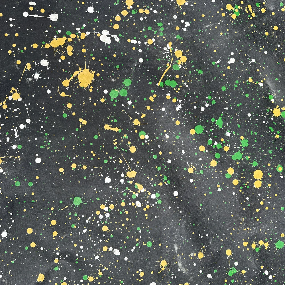 5' x 8' Black Point Mercantile Splatter Painted Canvas Mat #24 - Image 3