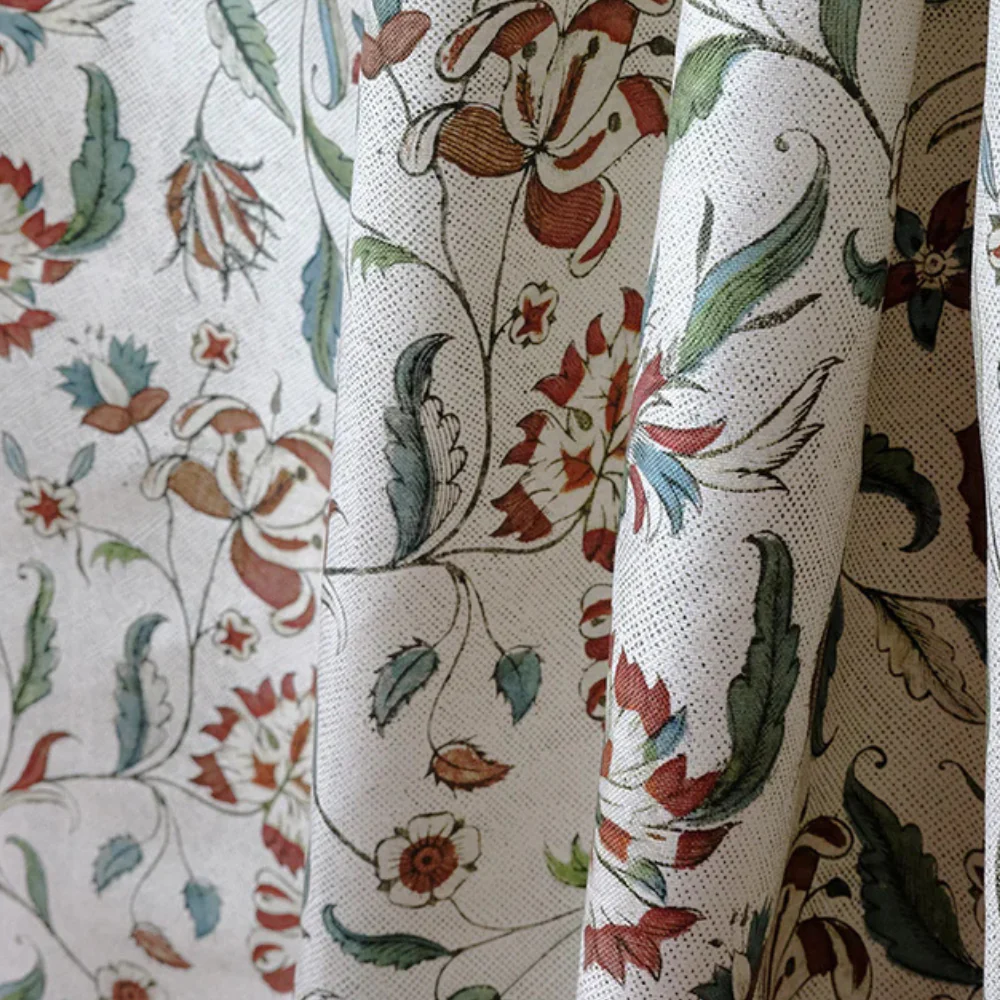 73A Mignonette Antoinette Poisson 5 Meter Linen Bolt