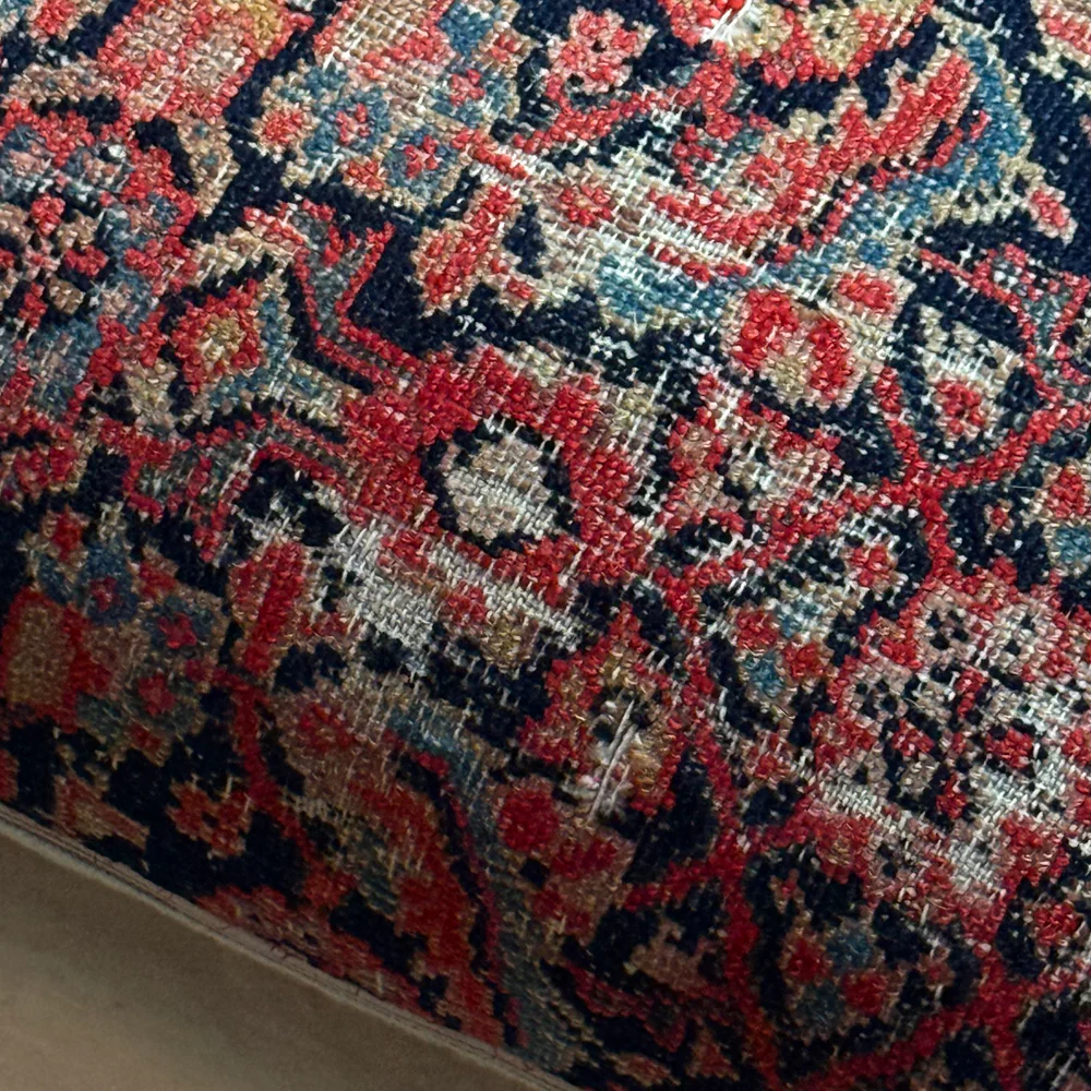 Antique Caucasian Rug Pillow - Image 2