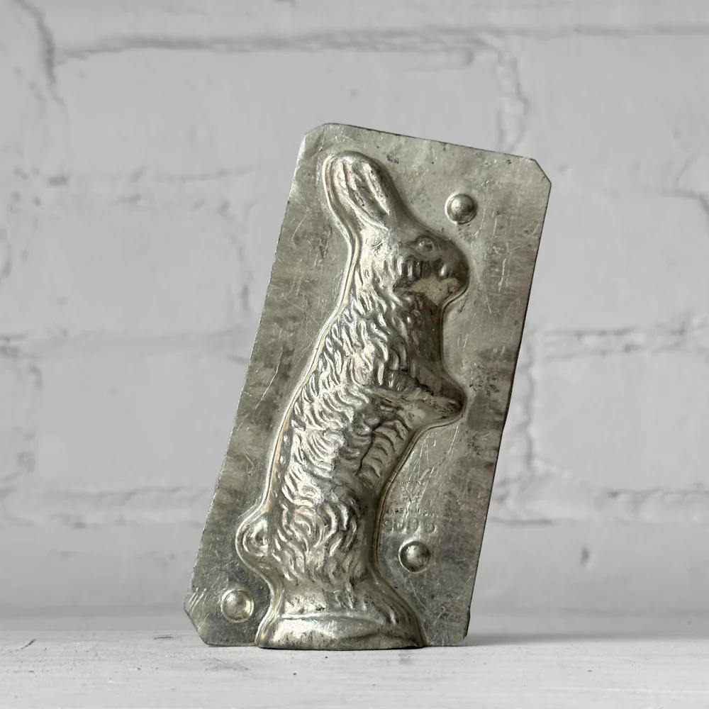 Antique Chocolate Rabbit Tin Mold (#33)