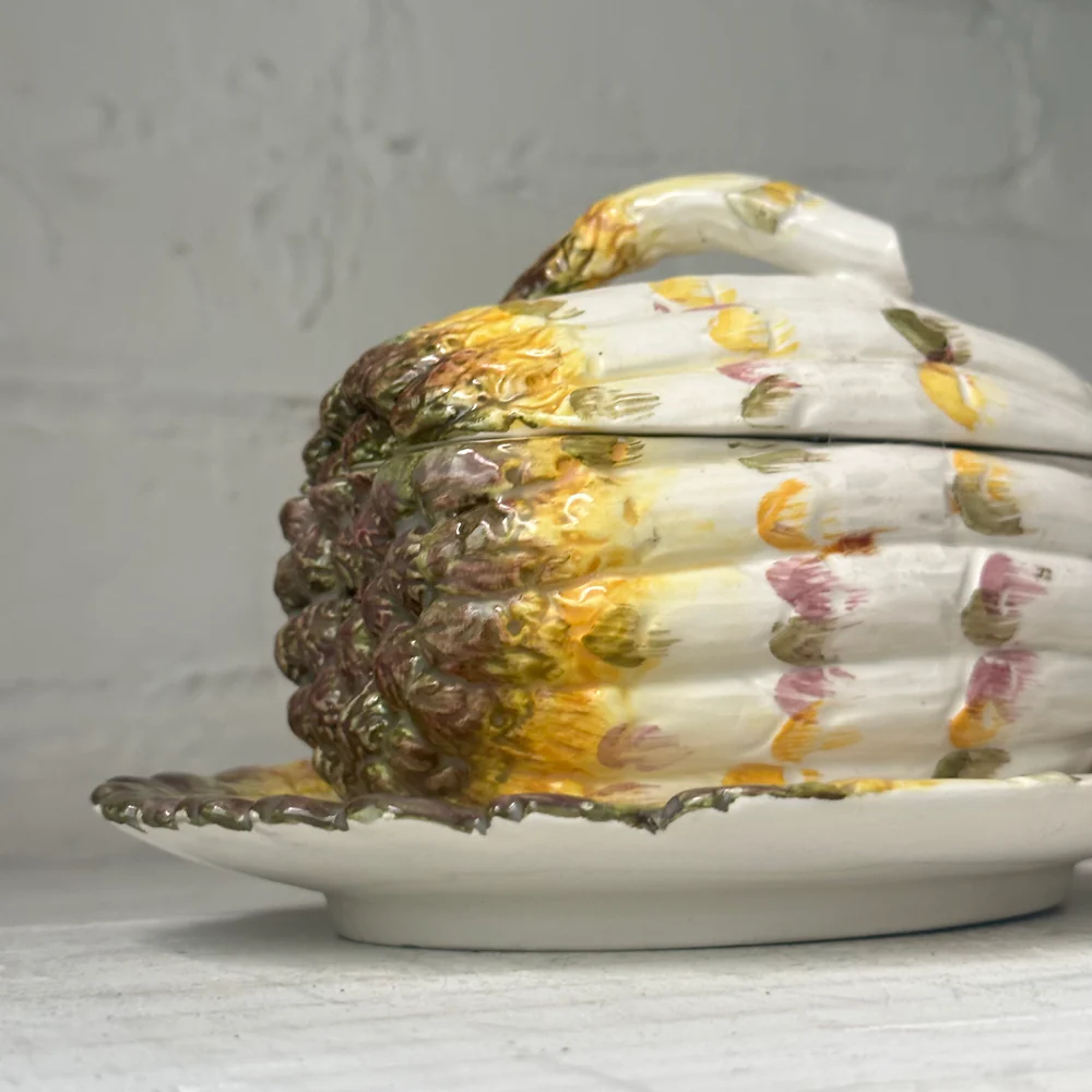 Antique Italian Asparagus Sauce Tureen - Image 4