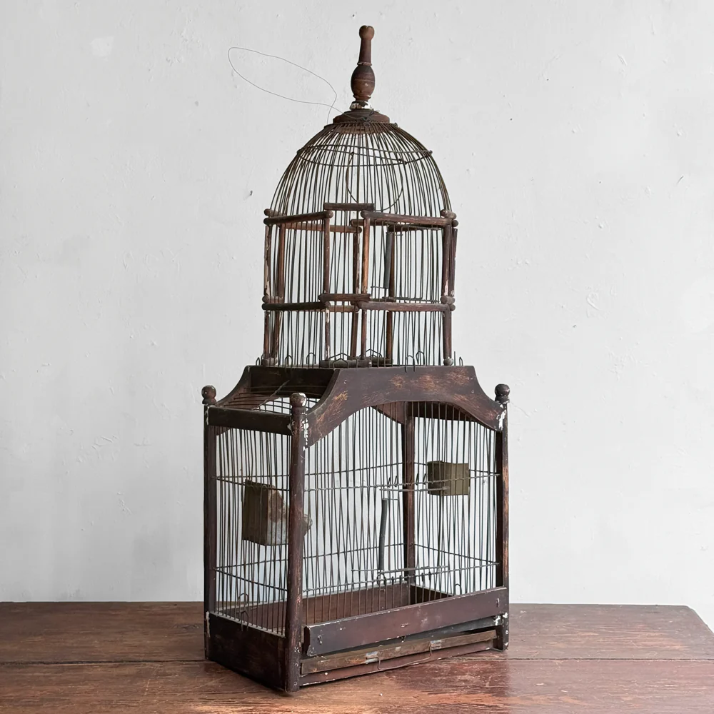 Antique Victorian Dome Top Bird Cage