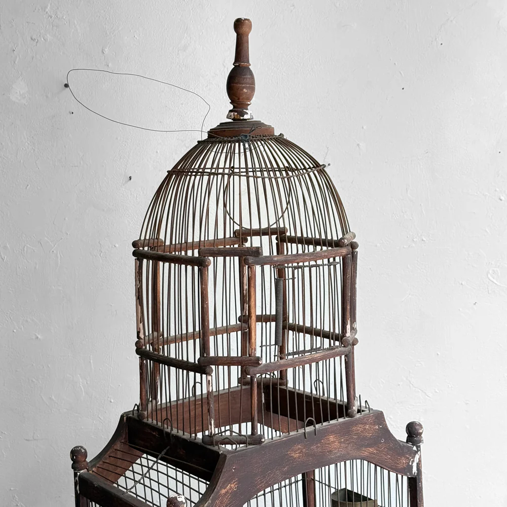 Antique Victorian Dome Top Bird Cage - Image 2