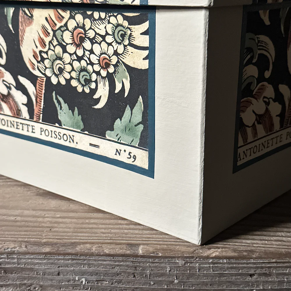 Antoinette Poisson Large Wedding Box in "Grand Parots" No. 59A - Image 6