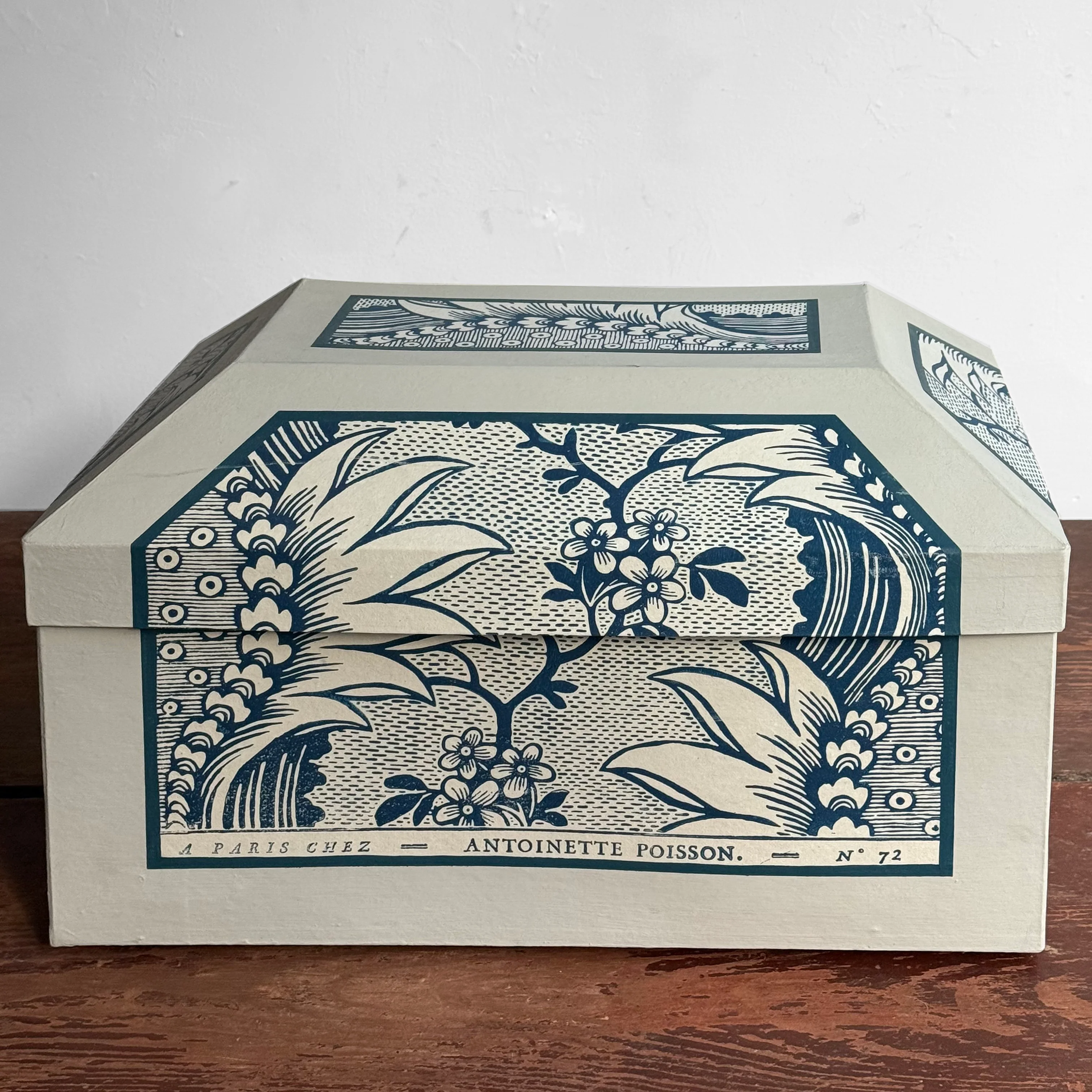 Antoinette Poisson Large Wedding Box in "Torrent Indigo" No. 72B - Image 7