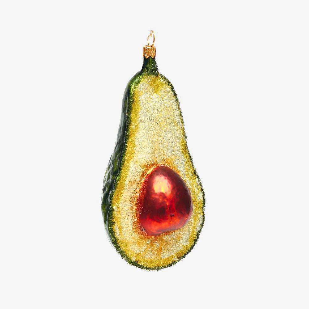 Half Avocado Ornament 01
