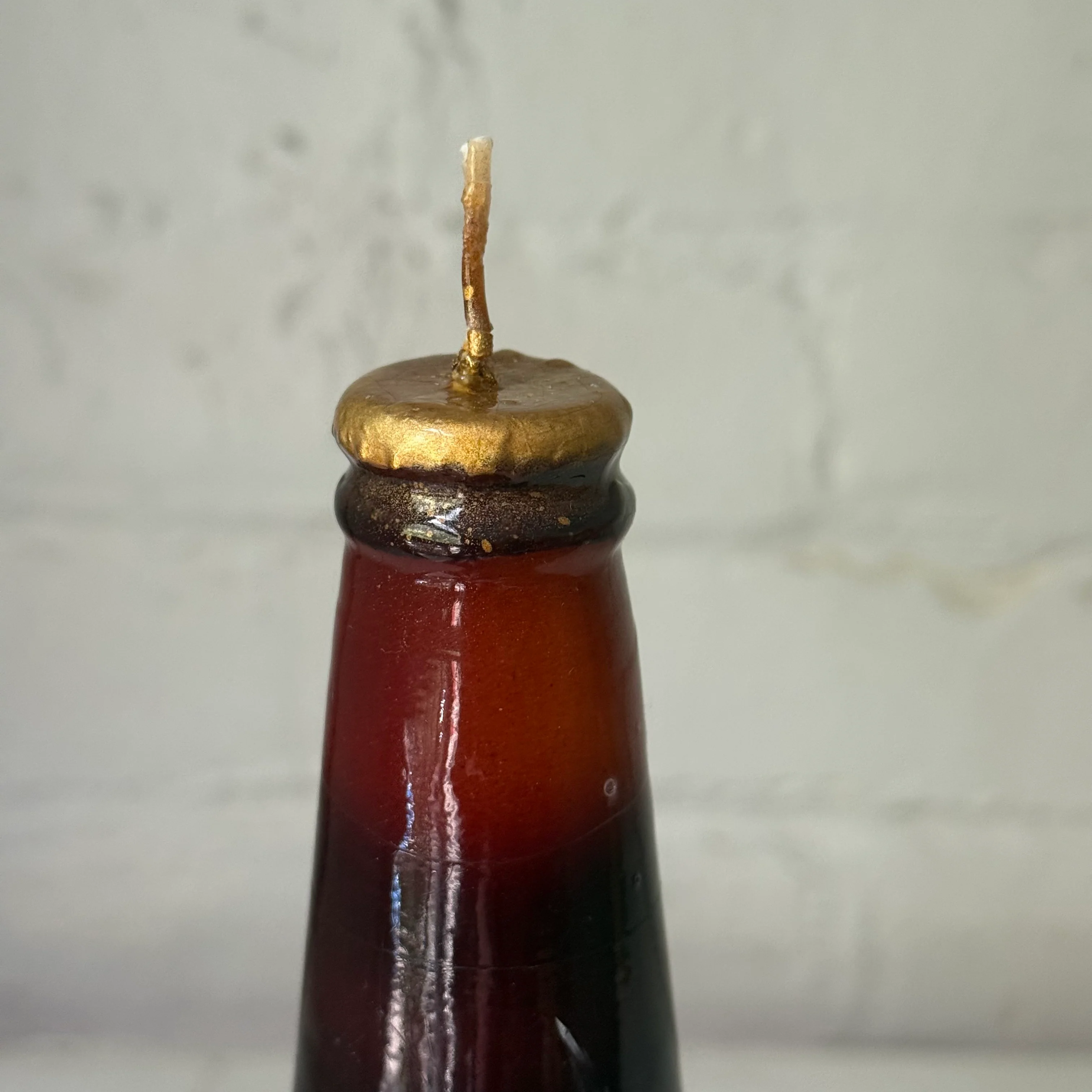 Bottiglia di Birra Beer Bottle Candle in Brown - Image 3