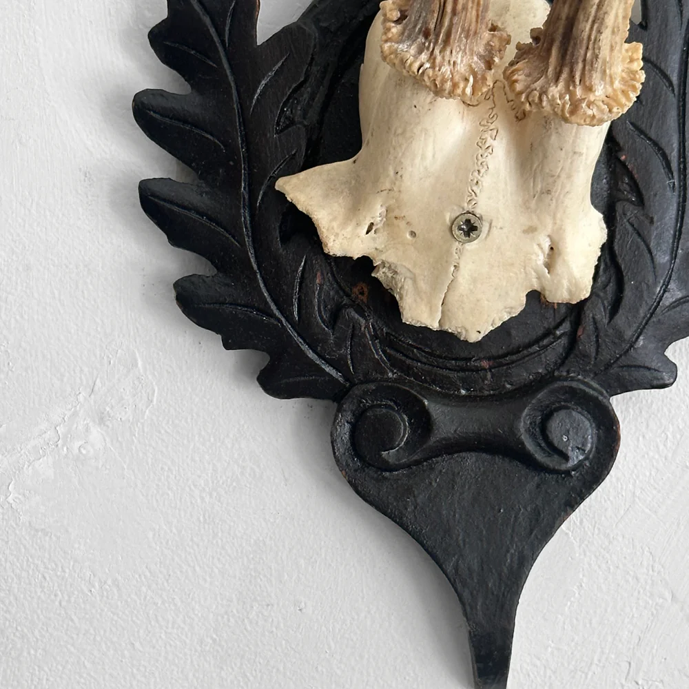 Black Forest Antlers on Carved Plaque (#553) - Image 3