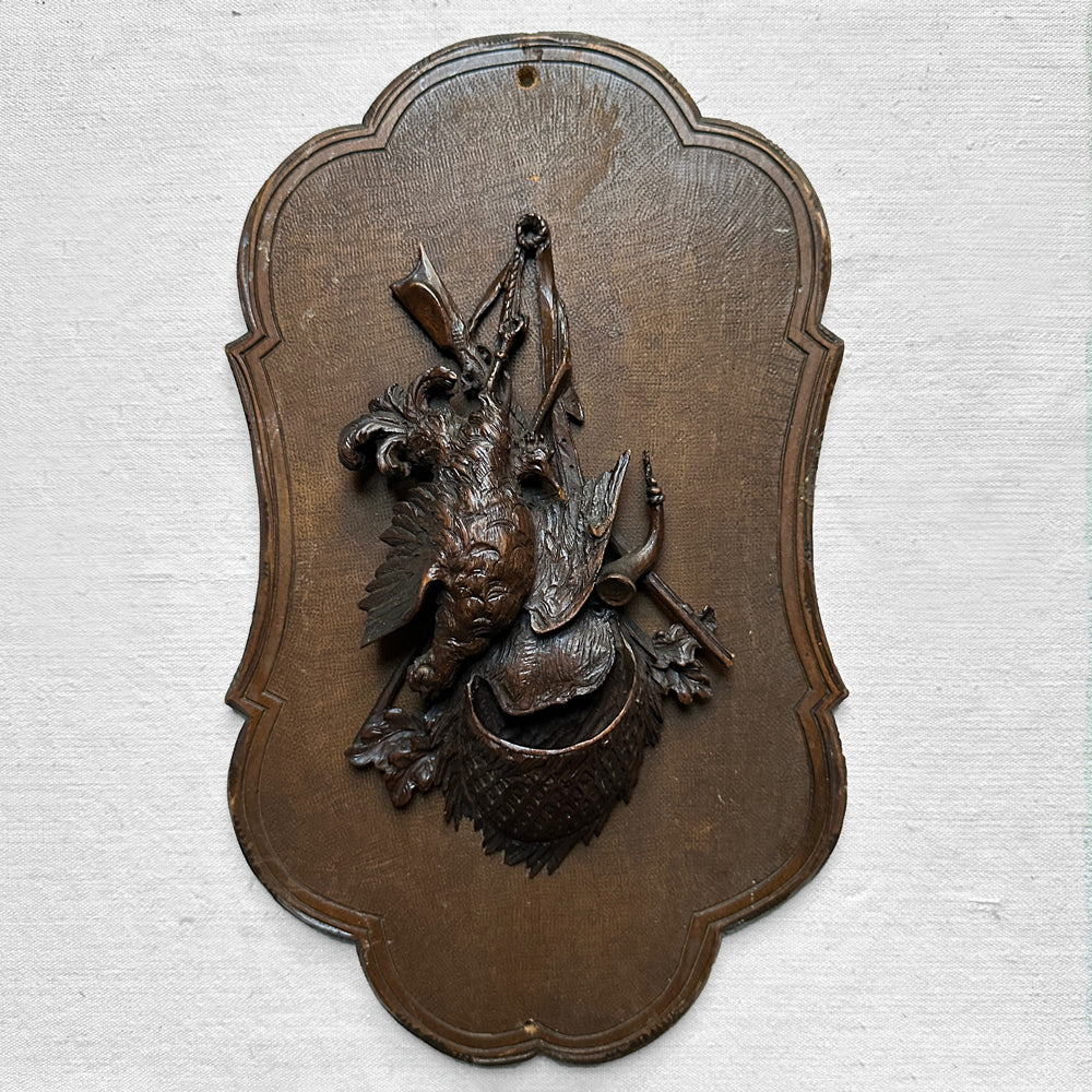 Black Forest Carved Plaque