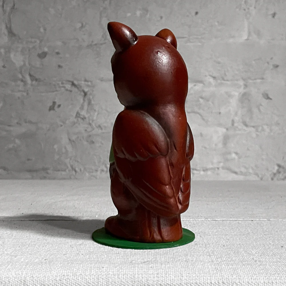 Ino Schaller Brown Owl in Green Vest Candy Box - Image 2