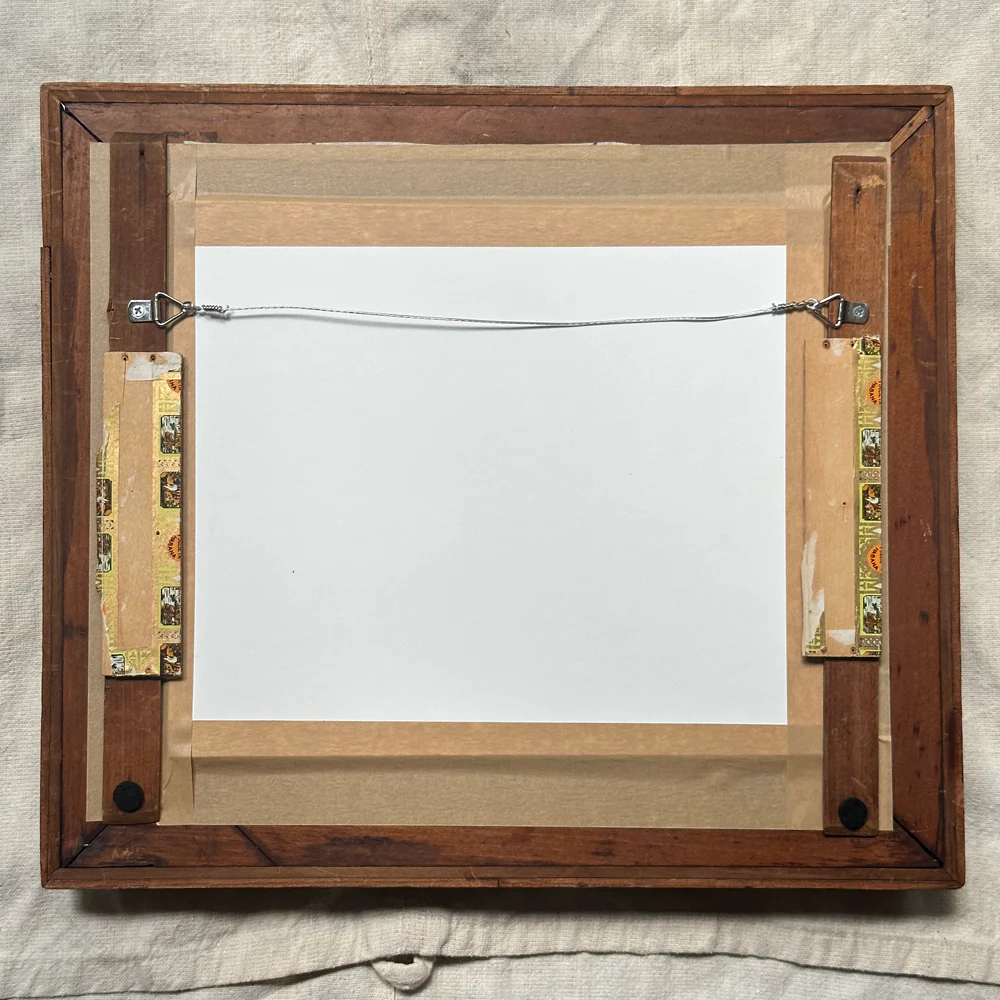 "Butterfly" in a Vintage Tramp Art Frame - Image 3
