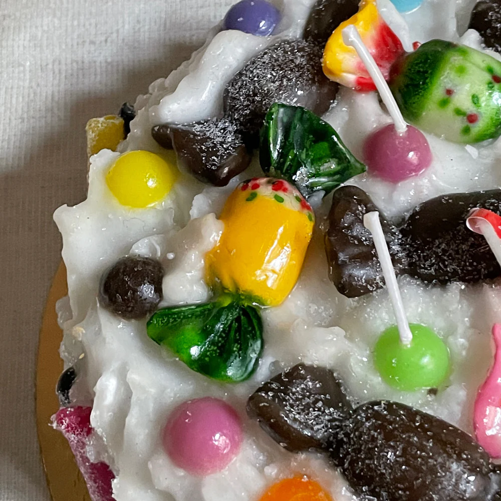 Torta Caramelle Candy Cake Candle - Image 4