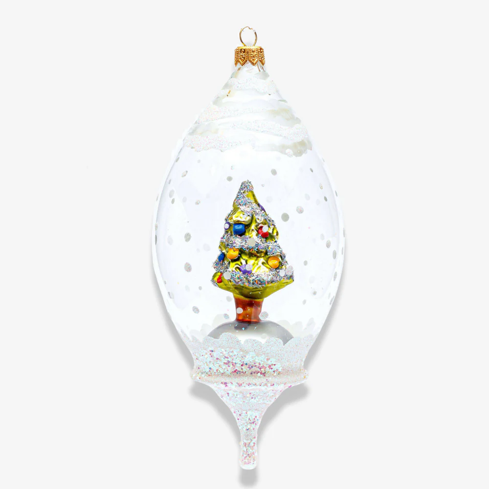 Christmas Tree In Globe Ornament