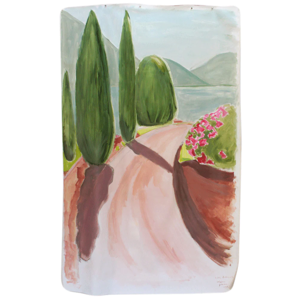 "Como II" Painted Backdrop by Virginia Johnson
