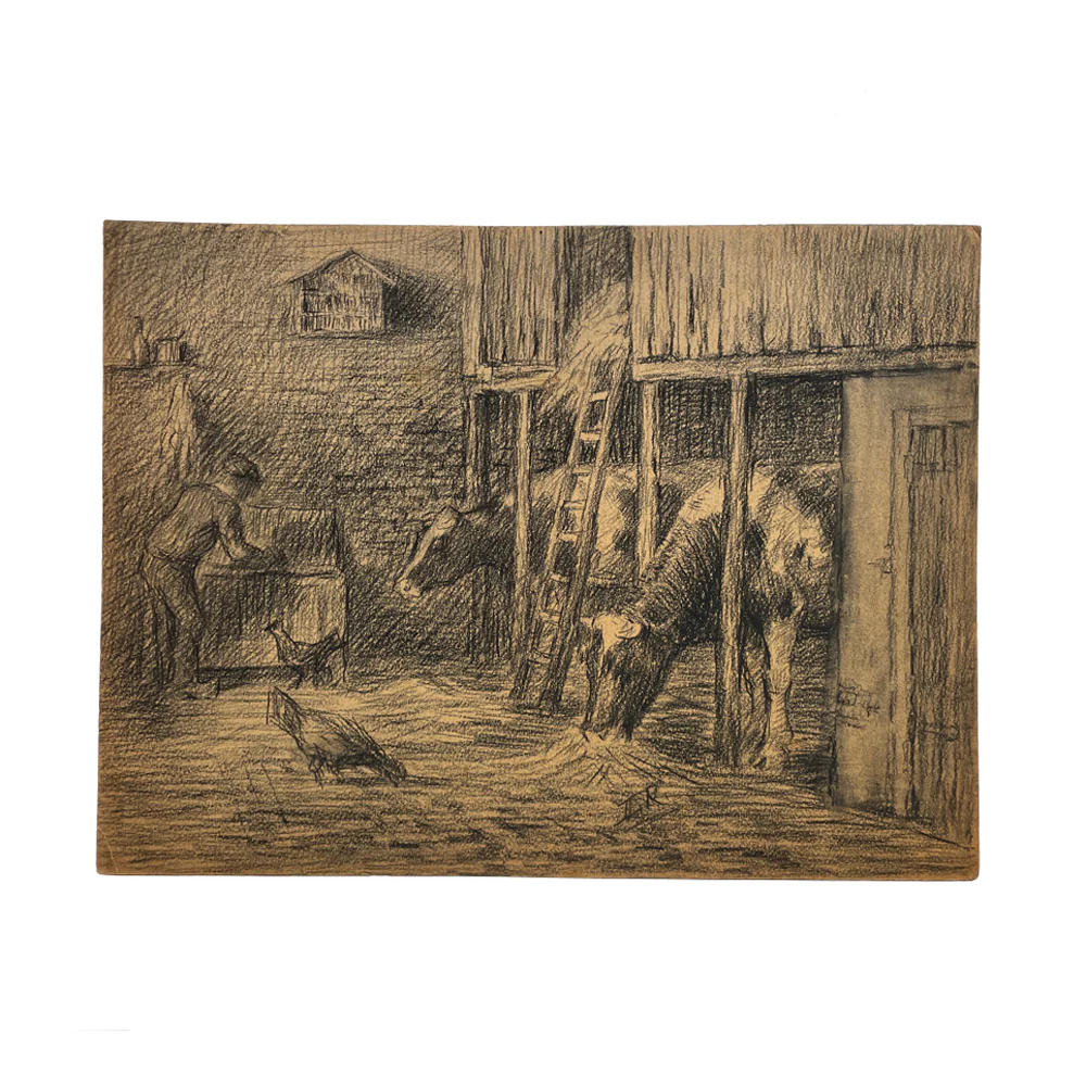 Evert Rabbers Barn Drawing 50