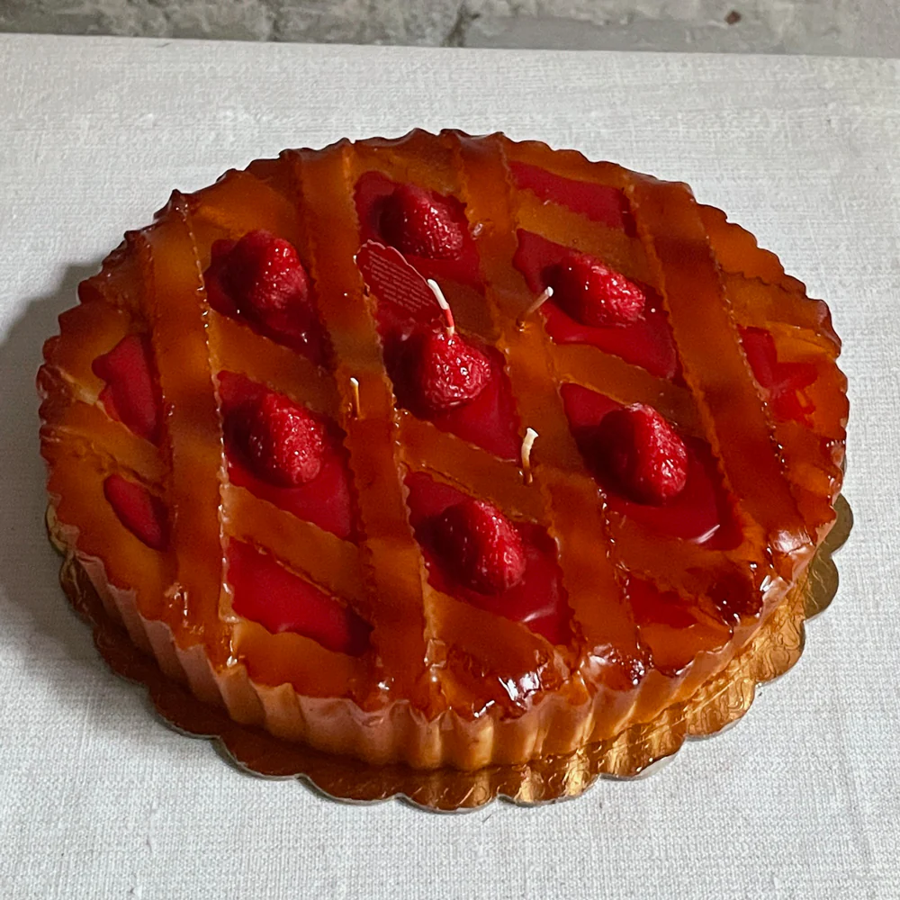 Crostata Diam Itu Cioccolato Strawberry Pie Candle - Image 2