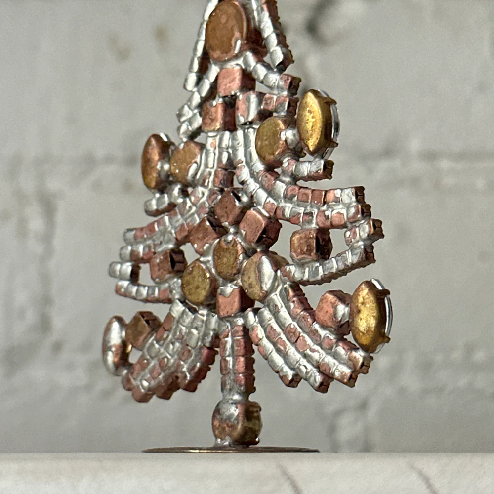 Crystal Jeweled Tree in Green & Gold - Image 3