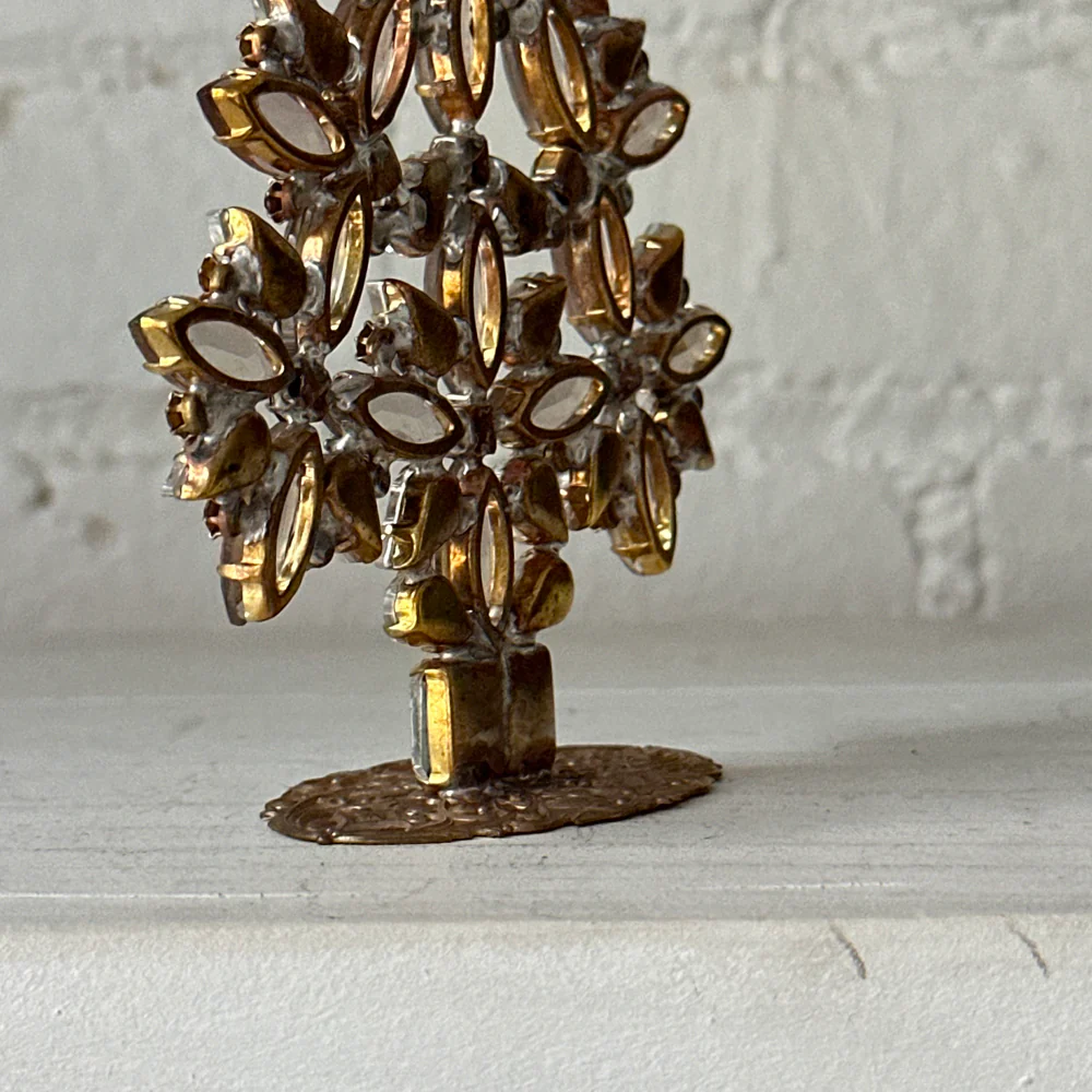 Crystal Jeweled Tree in Green & Navy - Image 4