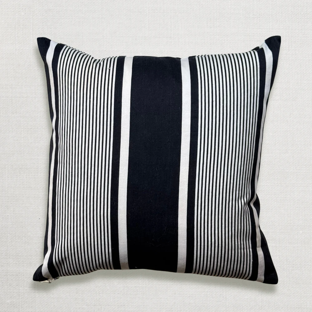 Custom 19th-century French Ticking Pillow (#3-04) - Image 3