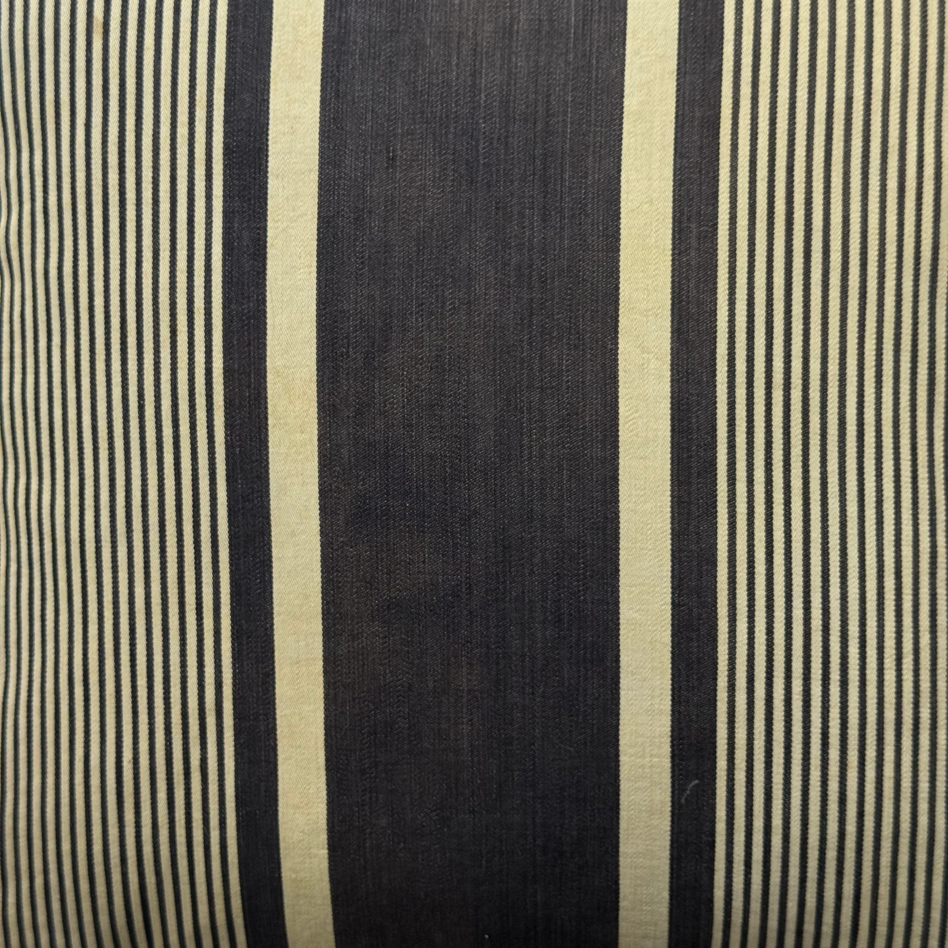 Custom 19th-century French Ticking Pillow (#3-12) - Image 2