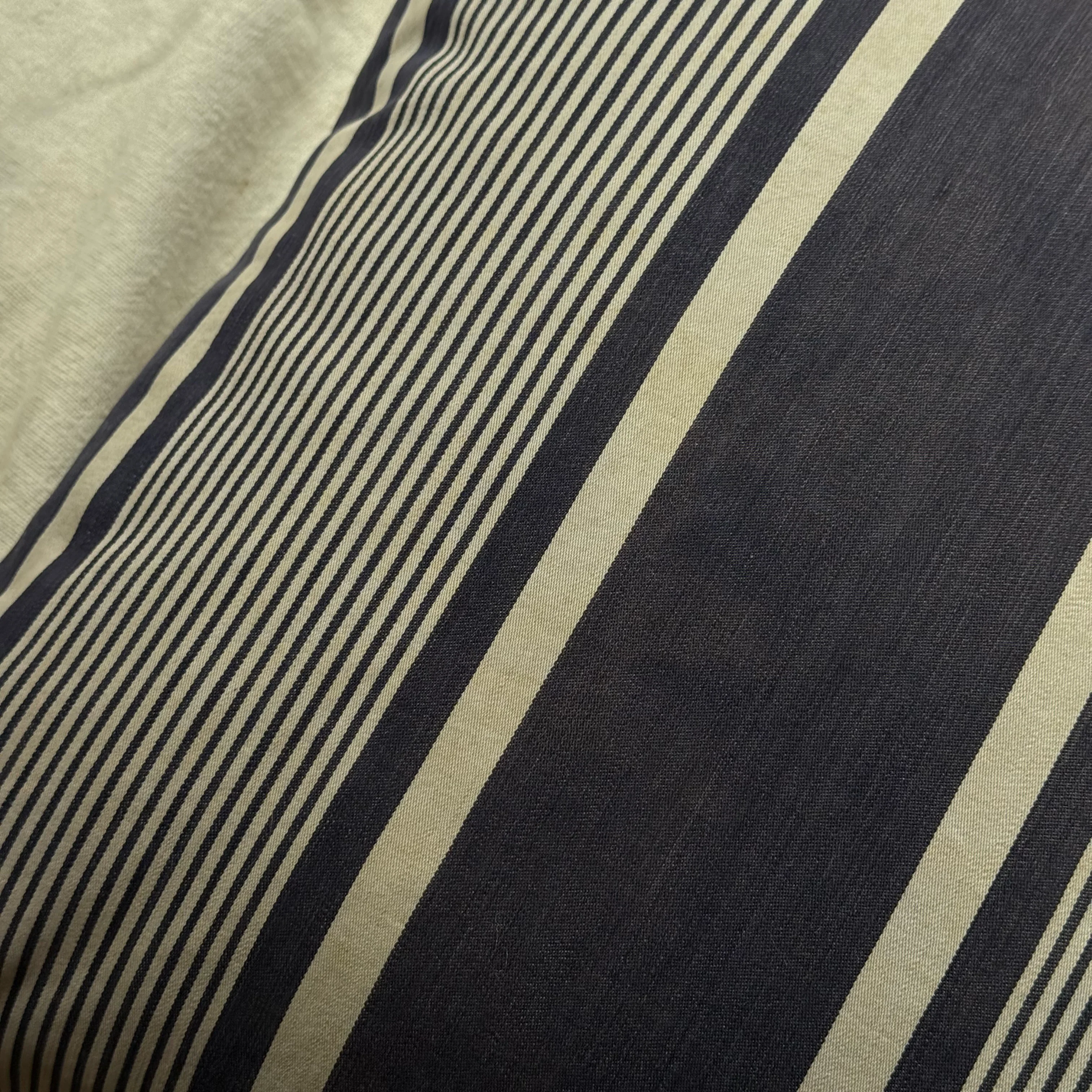 Custom 19th-century French Ticking Pillow (#3-12) - Image 3