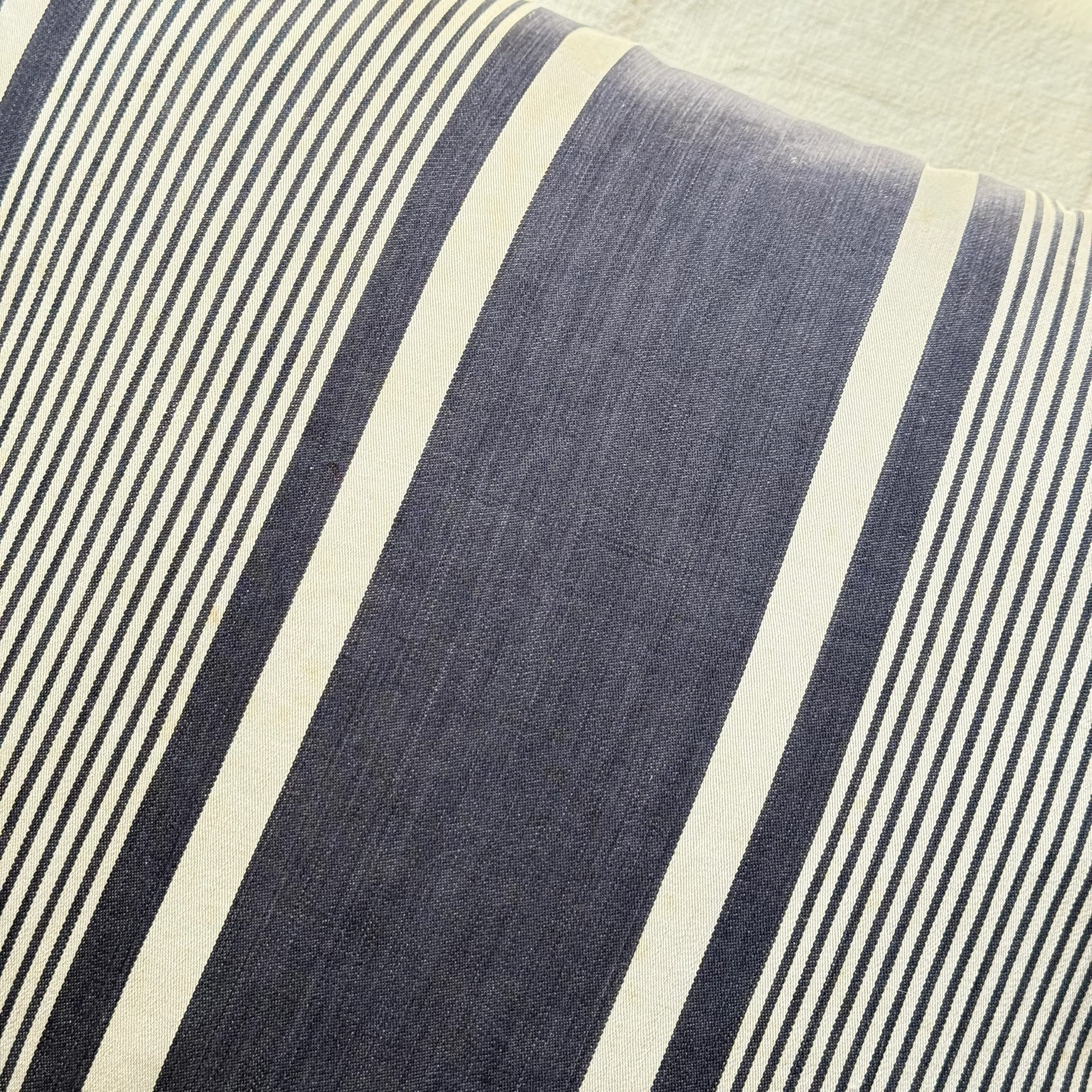 Custom 19th-century French Ticking Pillow (#3-12) - Image 6