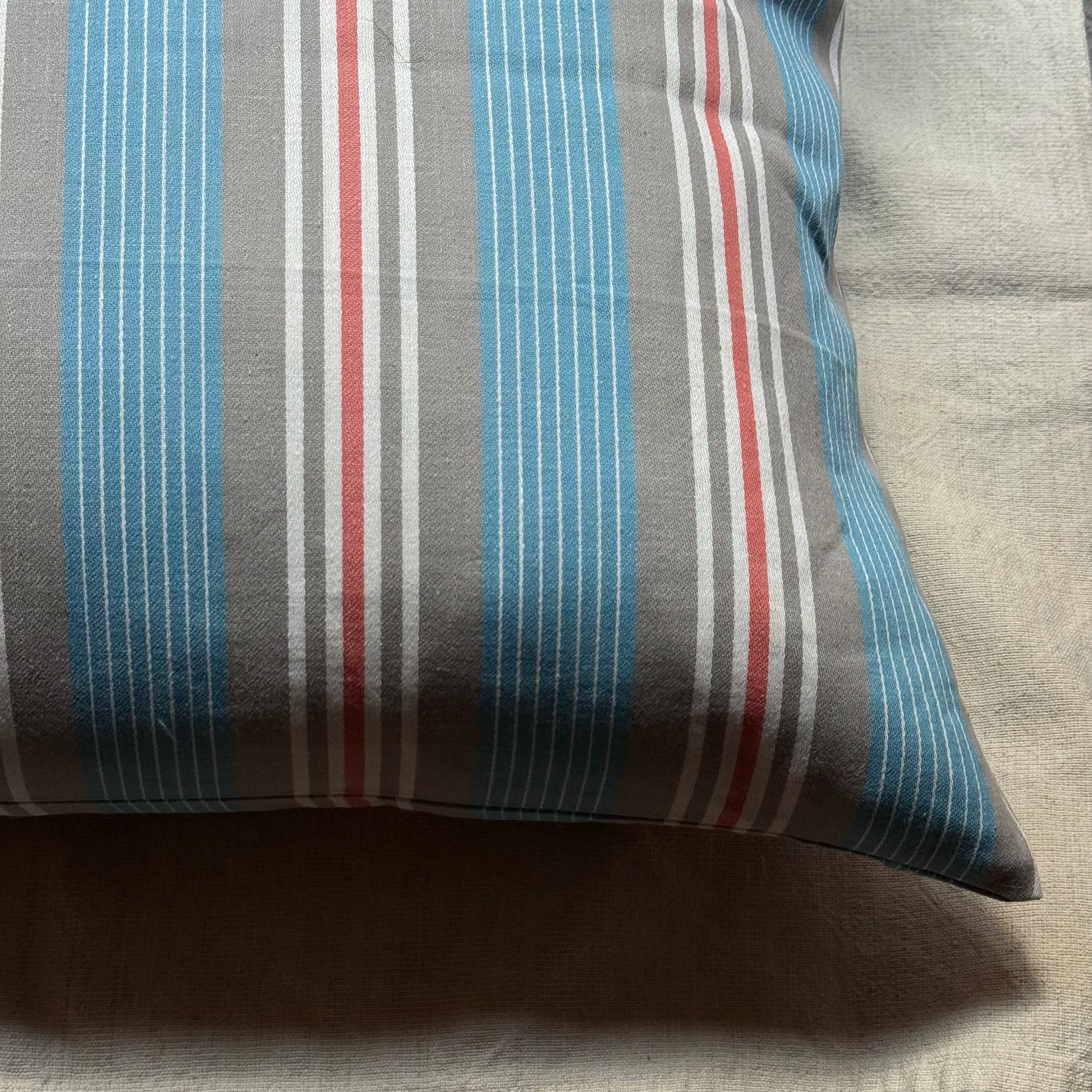 Custom 19th-century French Ticking Pillow (#3-13) - Image 2