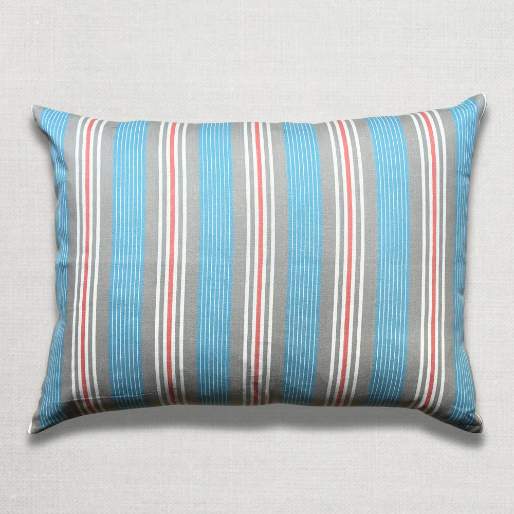 Custom 19th-century French Ticking Pillow (#3-13) - Image 5