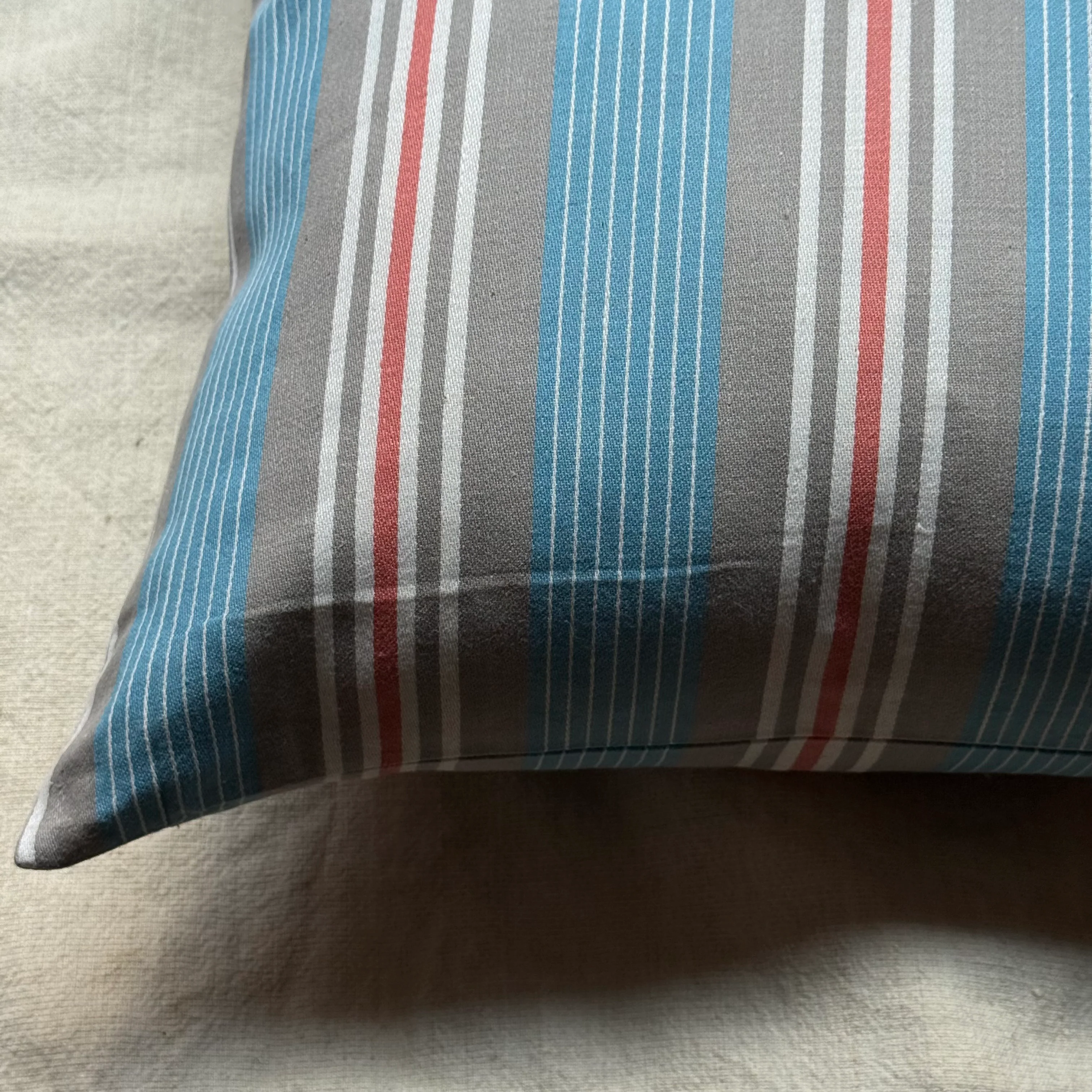 Custom 19th-century French Ticking Pillow (#3-13) - Image 7
