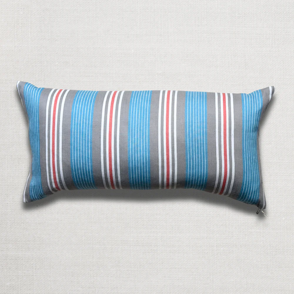 Custom 19th-century French Ticking Pillow (#3-14) - Image 4