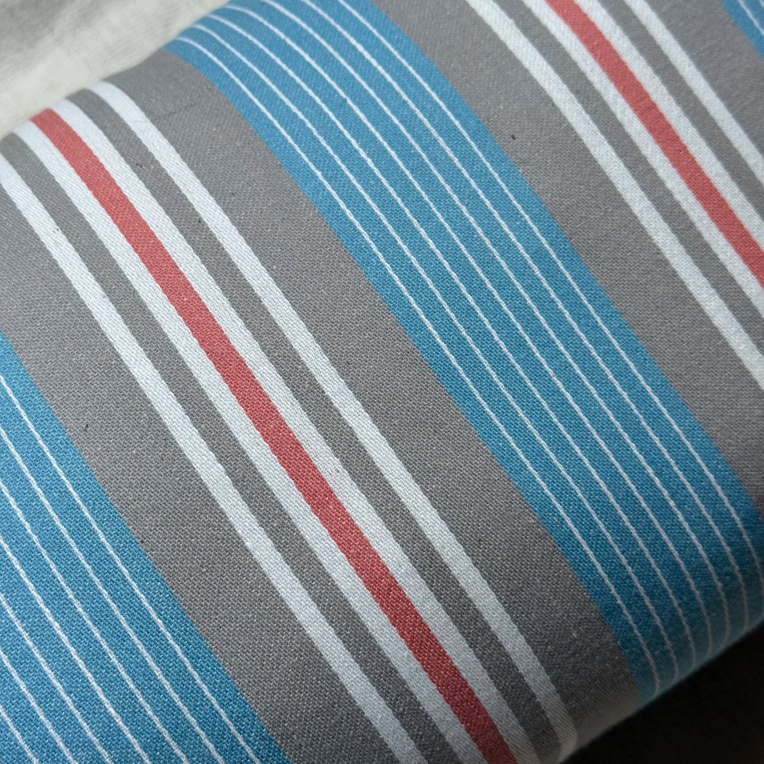 Custom 19th-century French Ticking Pillow (#3-14) - Image 5