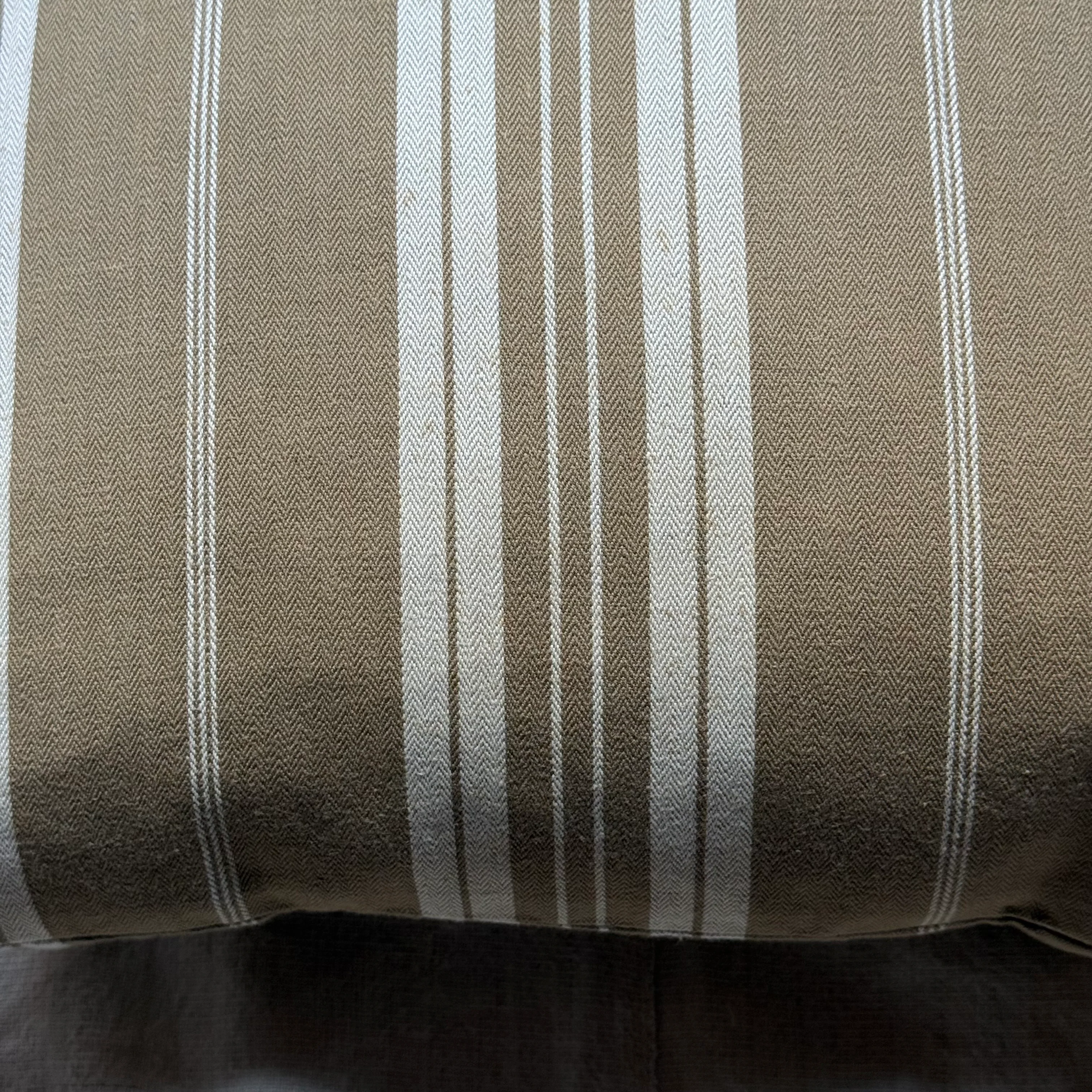 Custom 19th-century French Ticking Pillow (#3-20) - Image 7