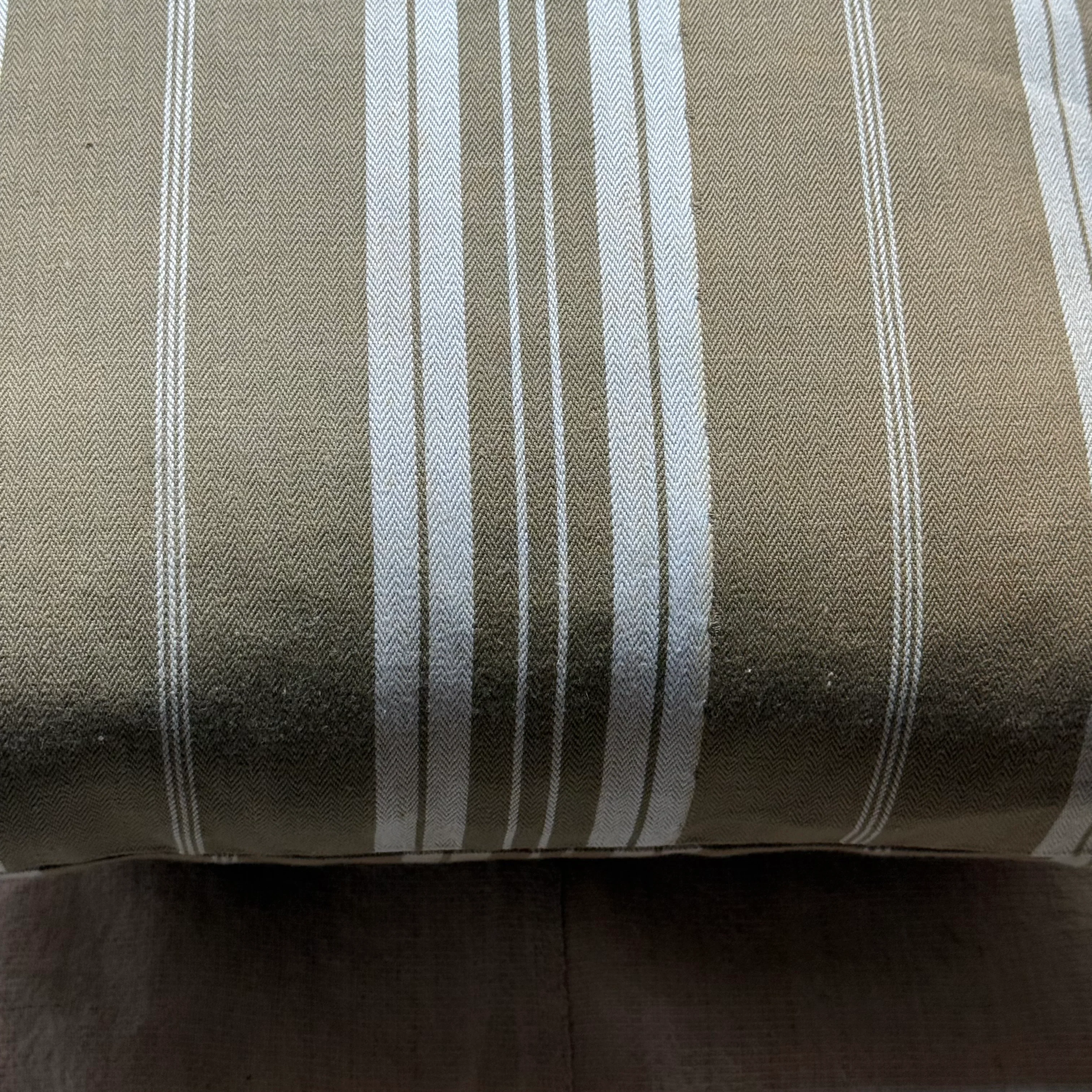 Custom 19th-century French Ticking Pillow (#3-23) - Image 6