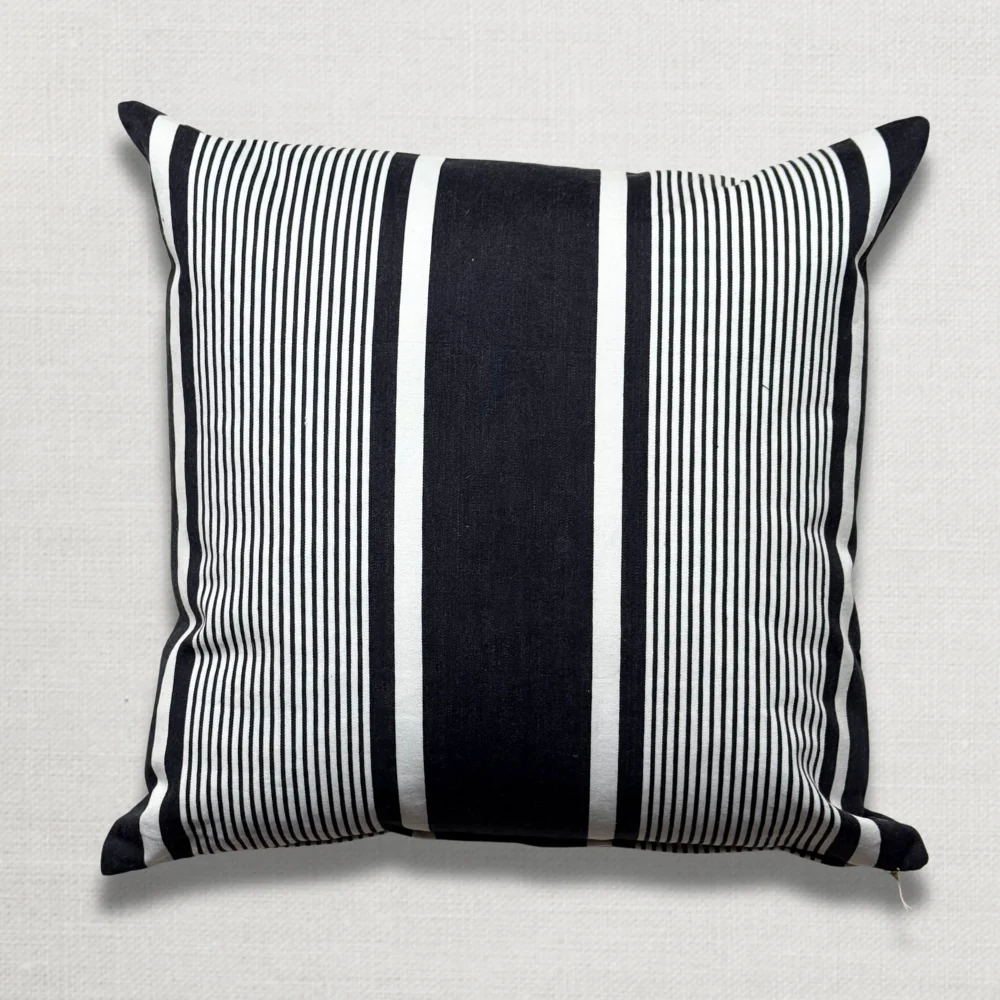 Custom 19th-century French Ticking Pillow (#3-24) - Image 4