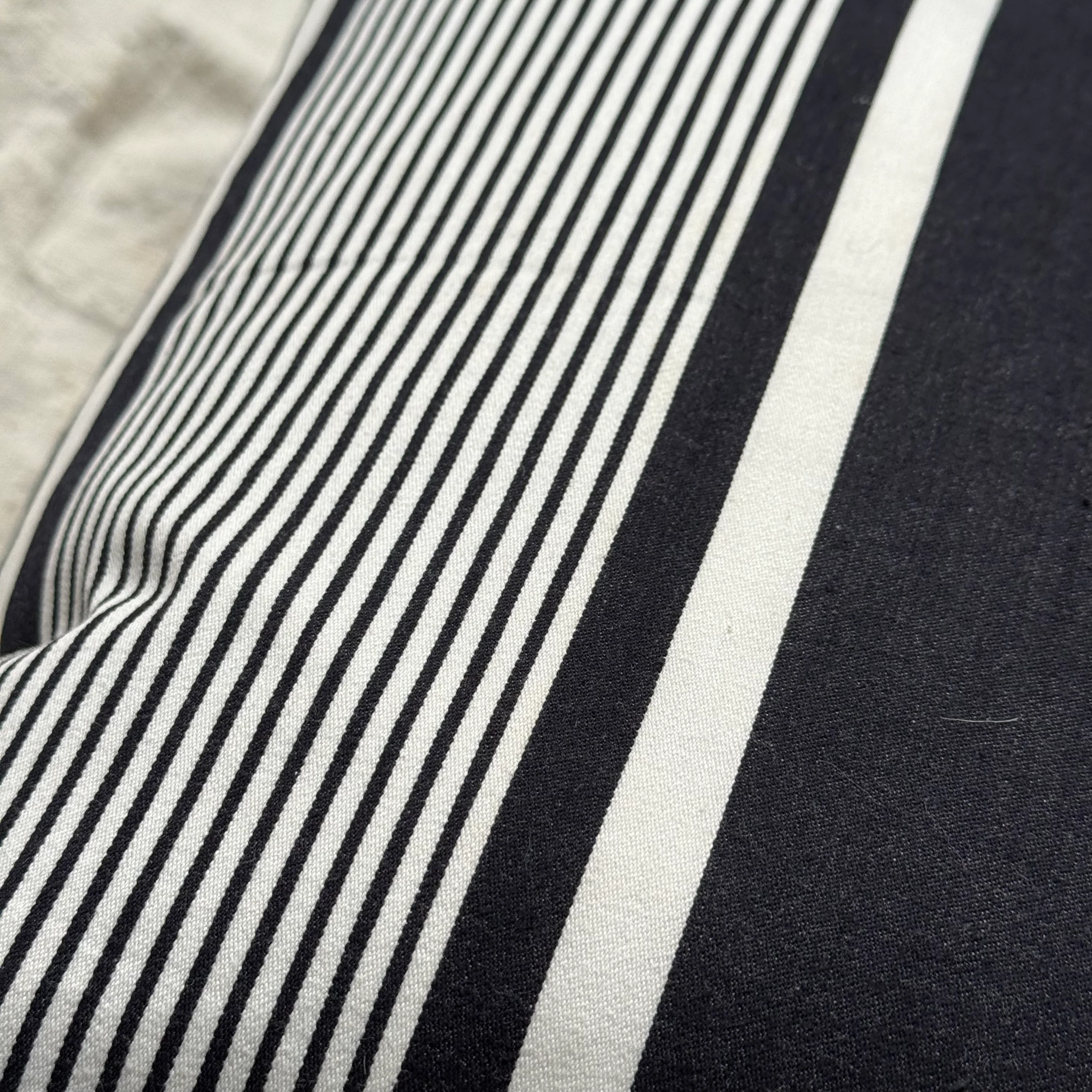 Custom 19th-century French Ticking Pillow (#3-29) - Image 2