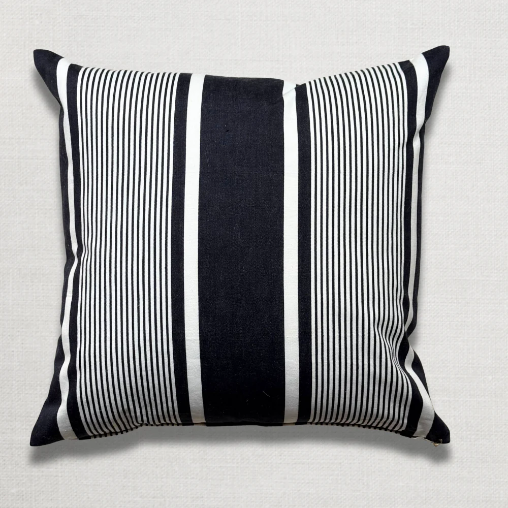 Custom 19th-century French Ticking Pillow (#3-29) - Image 6