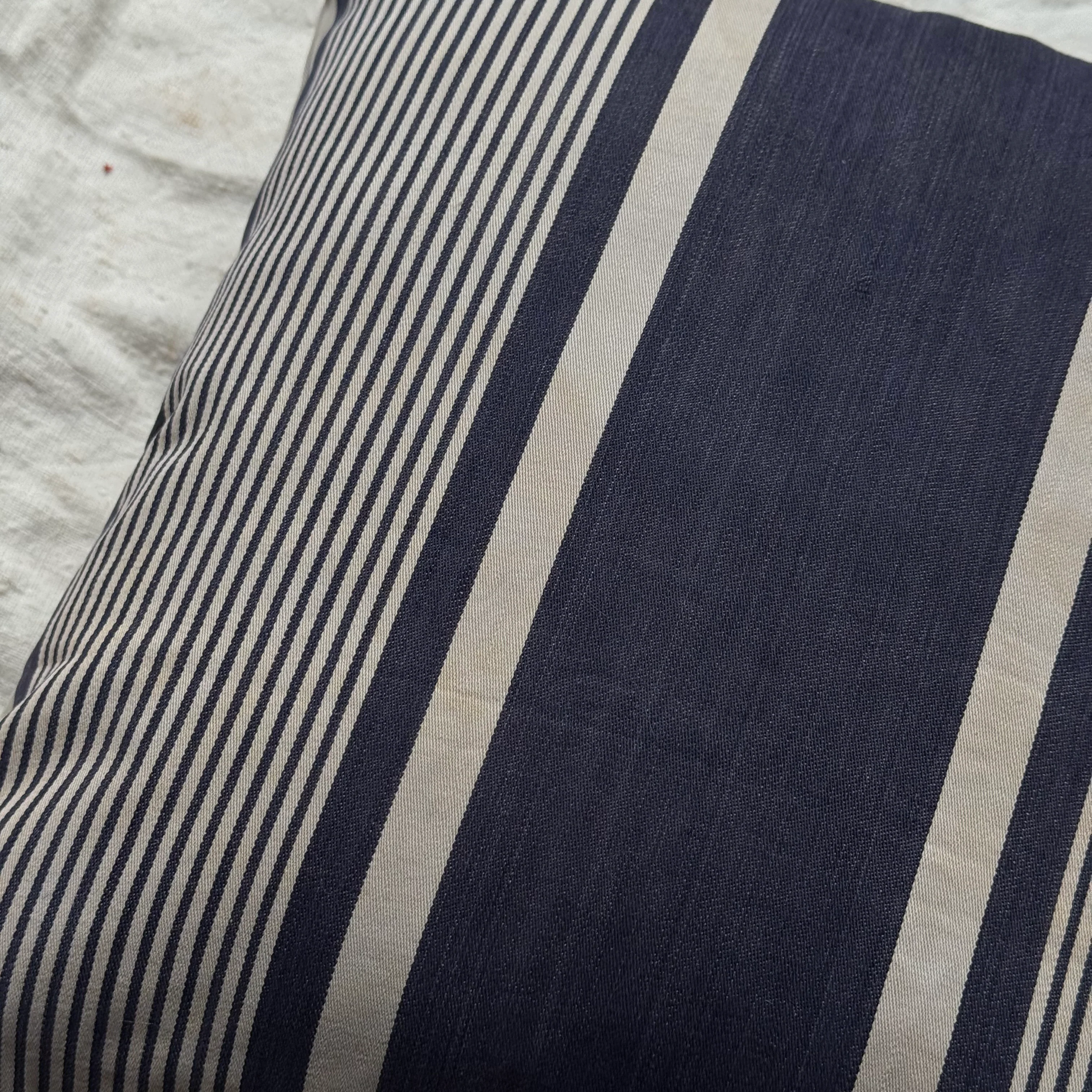 Custom 19th-century French Ticking Pillow (#3-31) - Image 2