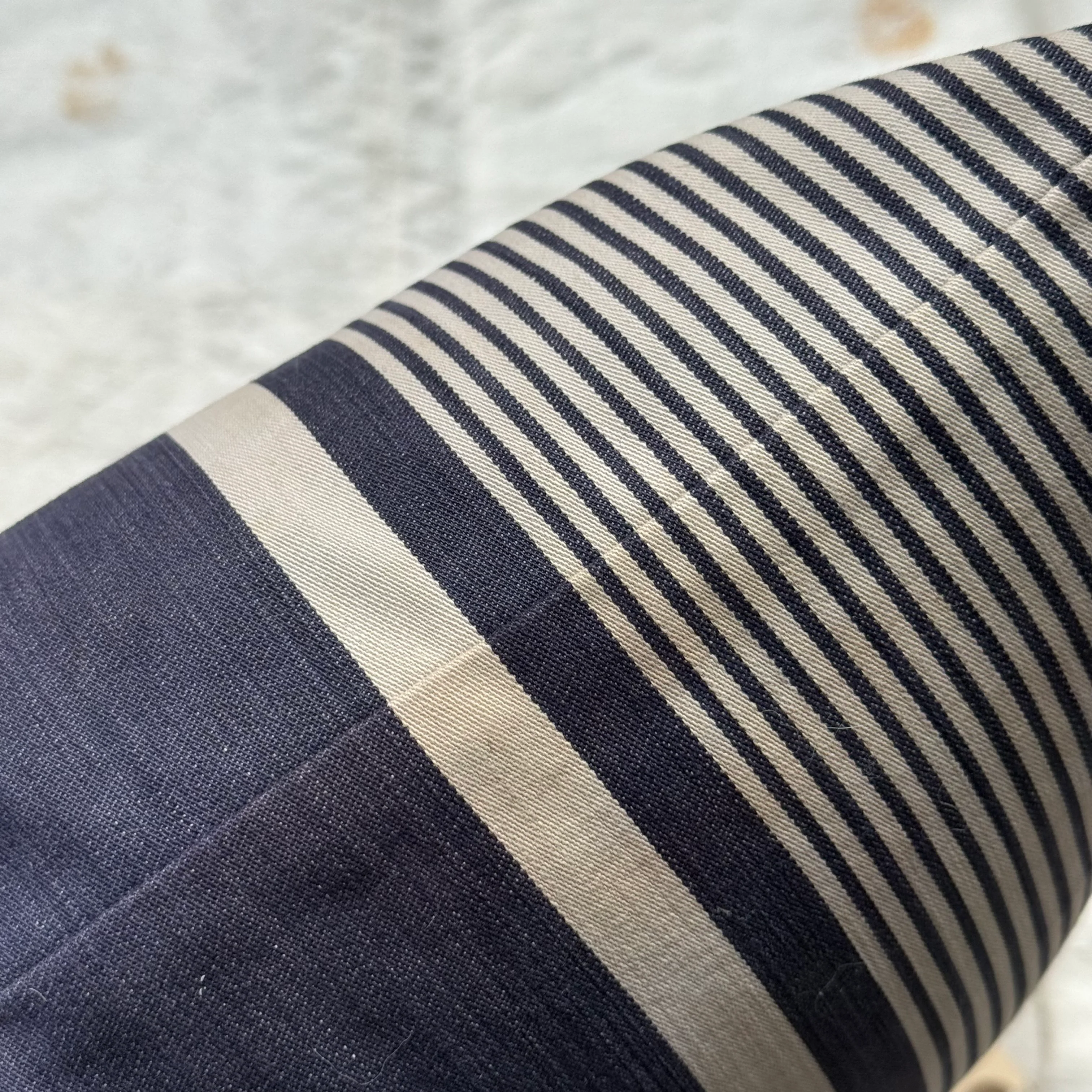 Custom 19th-century French Ticking Pillow (#3-31) - Image 5